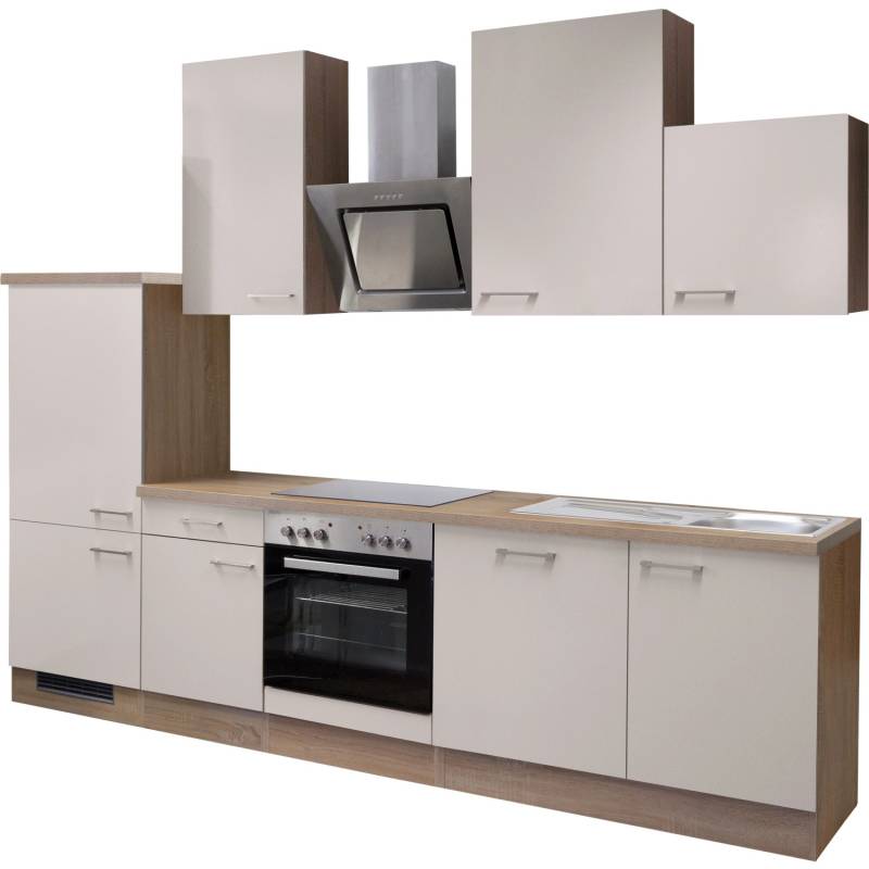 Flex-Well Exclusiv Küchenzeile Orlando 280 cm Kaschmir Glanz-Sonoma Eiche Flex-Well Exclusiv Küchenzeile Orlando 280 cm Kaschmir Glanz-Sonoma Eiche von Flex-Well Exclusiv