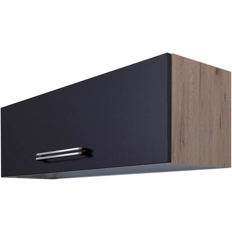 Flex-Well Exclusiv Kurz-Hängeschrank Lara 100 x 32 cm Anthrazit-San Remo Eiche von Flex-Well Exclusiv