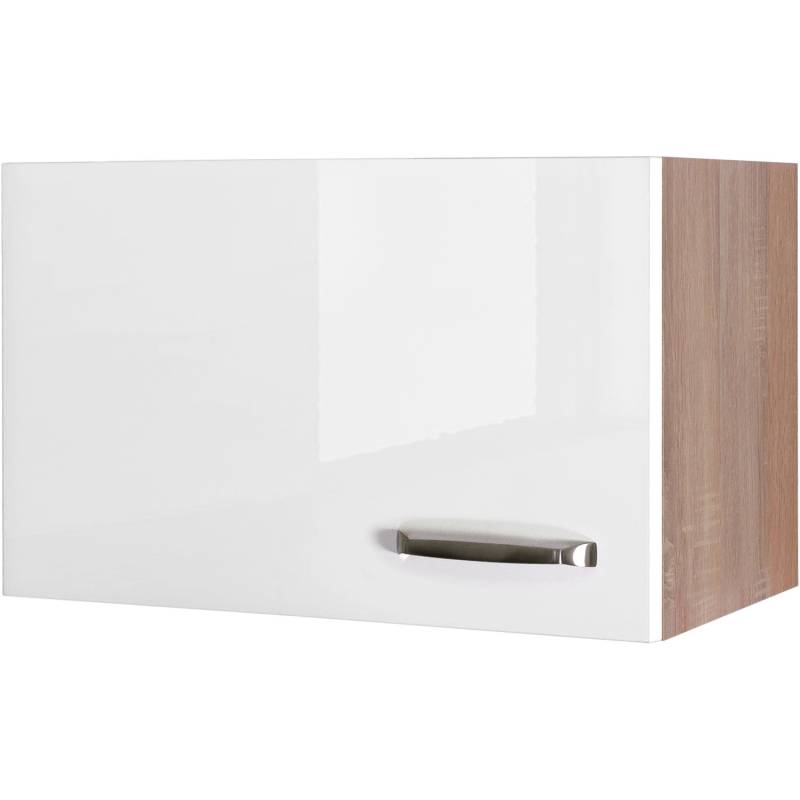 Flex-Well Exclusiv Kurz-Hängeschrank Valero 60 cm x 32 cm Hochglanz Weiß von Flex-Well Exclusiv