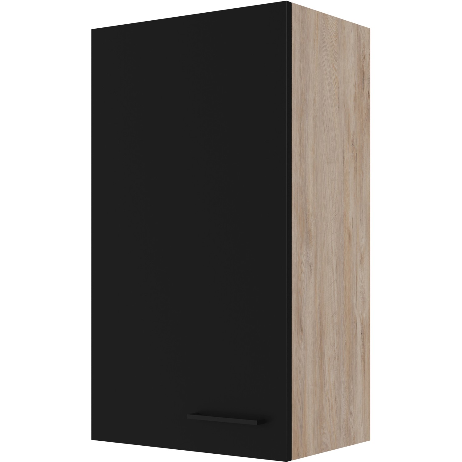 Flex-Well Exclusiv Oberschrank Capri 50 cm x 89 cm Schwarz Matt-Endgrain Oak von Flex-Well Exclusiv