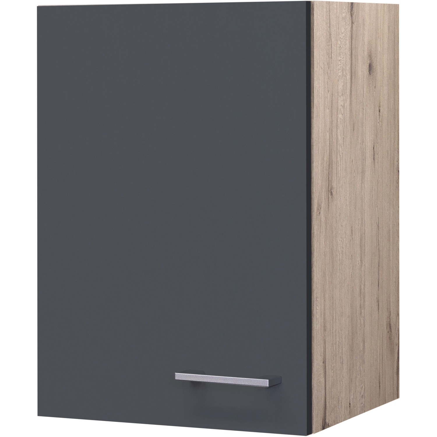 Flex-Well Exclusiv Oberschrank Morena 40 cm Basaltgrau matt - San Remo Eiche von Flex-Well Exclusiv