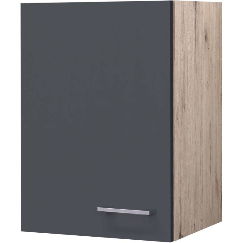 Flex-Well Exclusiv Oberschrank Morena 40 cm Basaltgrau matt - San Remo Eiche von Flex-Well Exclusiv