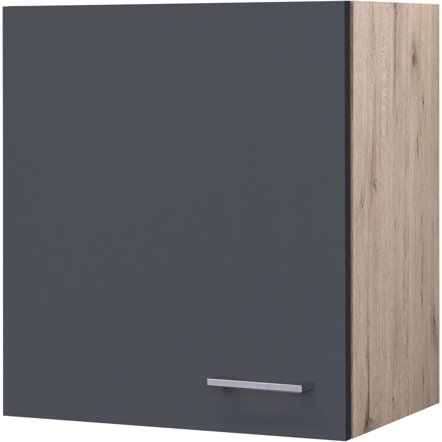 Flex-Well Exclusiv Oberschrank Morena 50 cm Basaltgrau matt - San Remo Eiche von Flex-Well Exclusiv