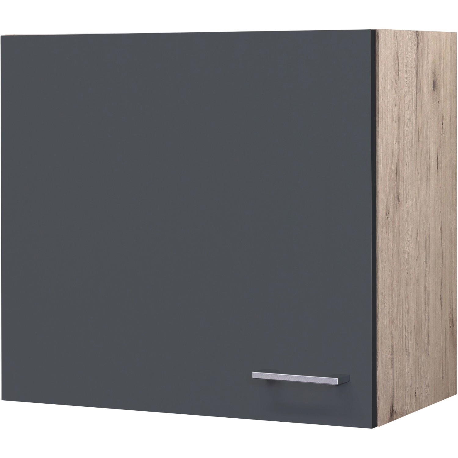 Flex-Well Exclusiv Oberschrank Morena 60 cm Basaltgrau matt - San Remo Eiche von Flex-Well Exclusiv