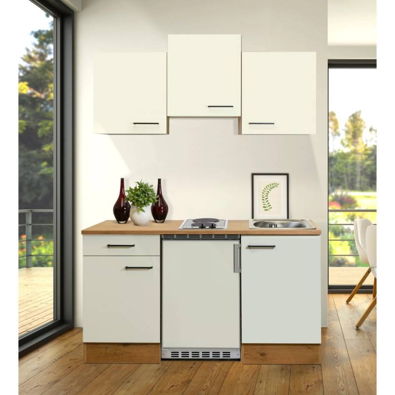 Flex-Well Exclusiv Singleküche Vintea 150 cm Magnolia-Lancelot Oak von Flex-Well Exclusiv