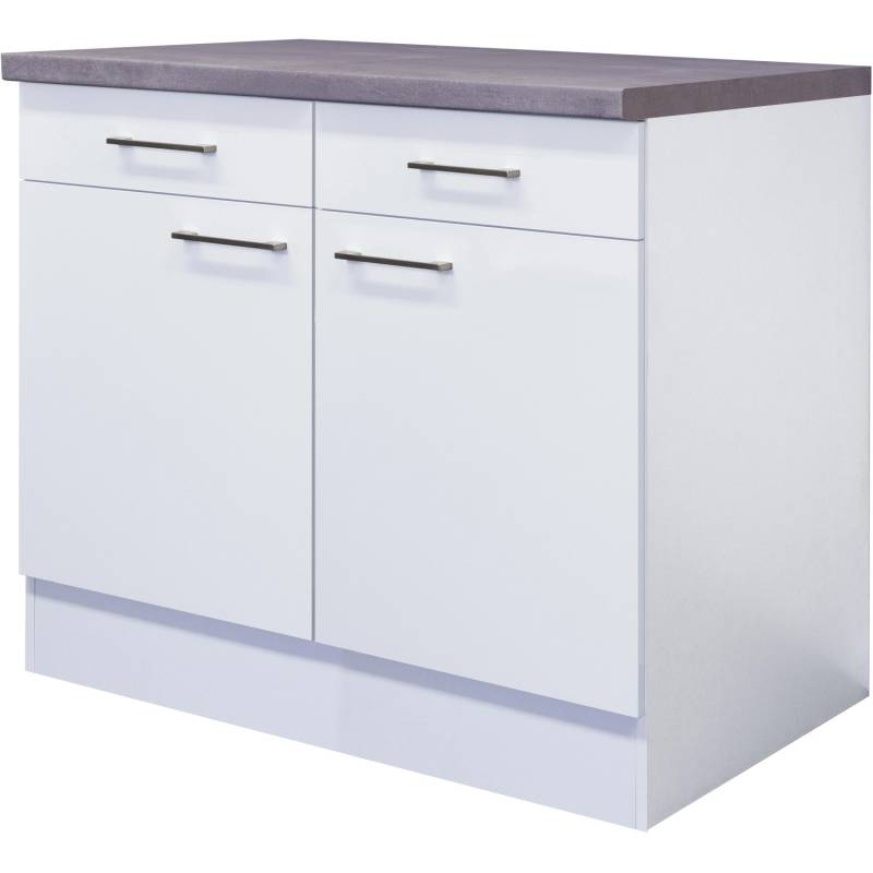 Flex-Well Exclusiv Unterschrank Joelina 100 cm Weiß Flex-Well Exclusiv Unterschrank Joelina 100 cm Weiß von Flex-Well Exclusiv