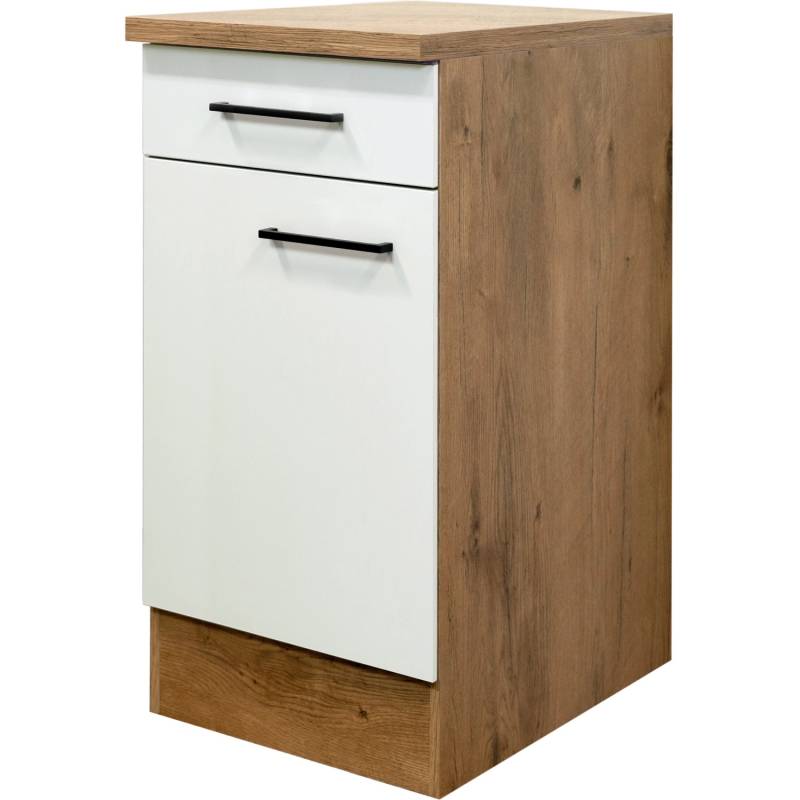 Flex-Well Exclusiv Unterschrank Vintea 40 cm Magnolie matt - Lancelot Oak von Flex-Well Exclusiv