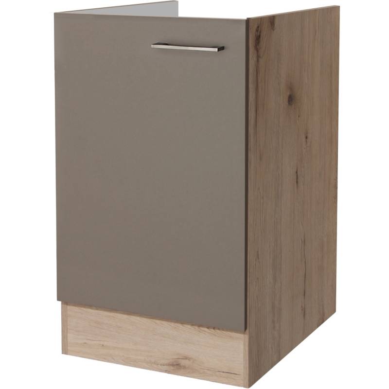 Flex-Well Spülenunterschrank 50cm ohne Arbeitsplatte Arizona Quarz Cubanit-Eiche von Flex-Well Exclusiv