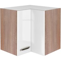 Eckhängeschrank Valero weiß Hochglanz B/H/T: ca. 60x54,8x32 cm von Flex-Well
