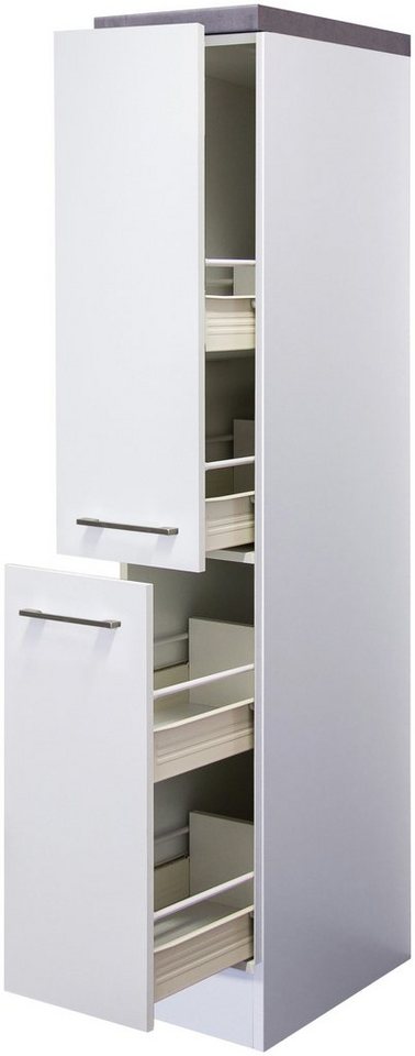 Flex-Well Apothekerschrank Kopenhagen (B x H x T) 30 x 162 x 60 cm, mit 4 Ablagen von Flex-Well