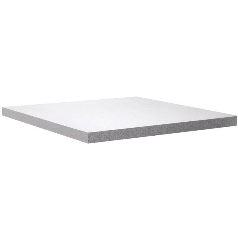 Flex-Well Arbeitsplatte Gesprenkelt Grau Melliert 210 cm x 60 cm x 2,8 cm von Flex-Well
