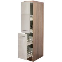 Flex-Well Demi-Apothekerschrank »Nepal«, kaschmir glänzend, Spanplatte melaminbeschichtet - beige von Flex-Well