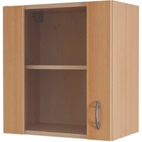 Flex-Well Glas-Hängeschrank »Nano«, melaminbeschichtete Spanplatte, Anschlagrichtung: frei wählbar - braun von Flex-Well