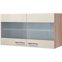 Flex-Well Glas-Hängeschrank »Nepal«, melaminbeschichtete Spanplatte, Anschlagrichtung: links/rechts - beige von Flex-Well