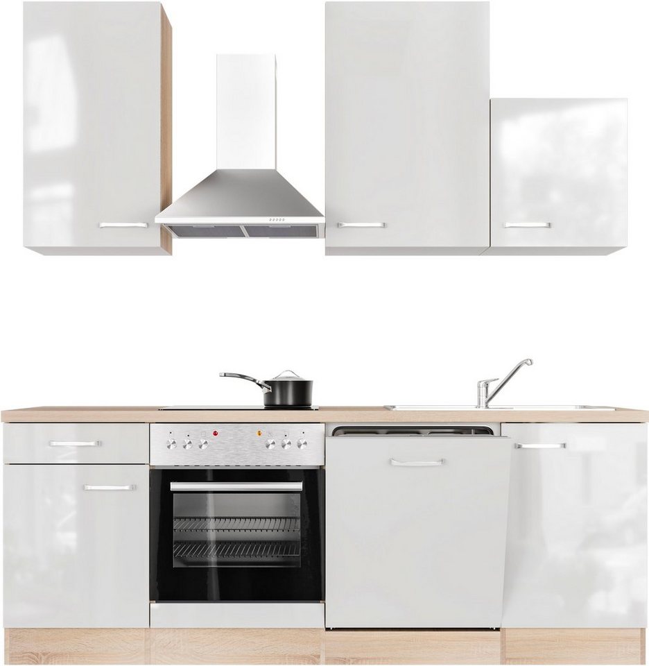 Flex-Well Küche Florenz, wahlweise mit E-Geräten, Gesamtbreite 220 cm von Flex-Well