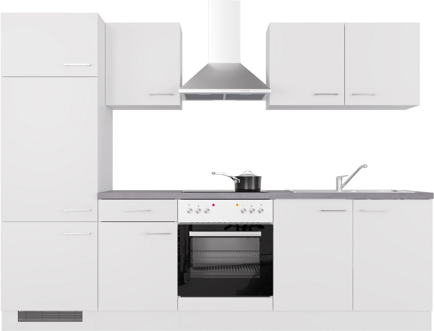 Flex-Well Küchenzeile Kopenhagen, wahlw. mit E-Geräten, Breite 270 cm, viele Farbvarianten erhältlich Flex-Well Küchenzeile Kopenhagen, wahlw. mit E-Geräten, Breite 270 cm, viele Farbvarianten erhältlich von Flex-Well
