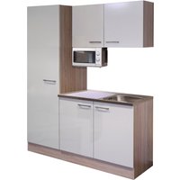 Flex-Well Küchenzeile "Nepal", Gesamtbreite 150 cm, mit großem Vorratsschrank und Mikrowelle etc. von Flex-Well