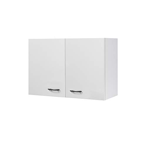 Flex Well Küchen-Hängeschrank UNNA - Oberschrank klassisch Weiß - 2-türig - Breite 80 cm - Weiß von Flex Well