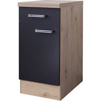 Flex-Well Küchenunterschrank »Impera«, Anschlagrichtung: frei wählbar, melaminbeschichtete Spanplatte - grau Flex-Well Küchenunterschrank »Impera«, Anschlagrichtung: frei wählbar, melaminbeschichtete Spanplatte - grau von Flex-Well