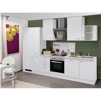 Flex-Well Küchenzeile, mit E-Geräten, Gesamtbreite: 310 cm, Arbeitsplatte mit Melaminharz-Beschichtung - weiss Flex-Well Küchenzeile, mit E-Geräten, Gesamtbreite: 310 cm, Arbeitsplatte mit Melaminharz-Beschichtung - weiss von Flex-Well
