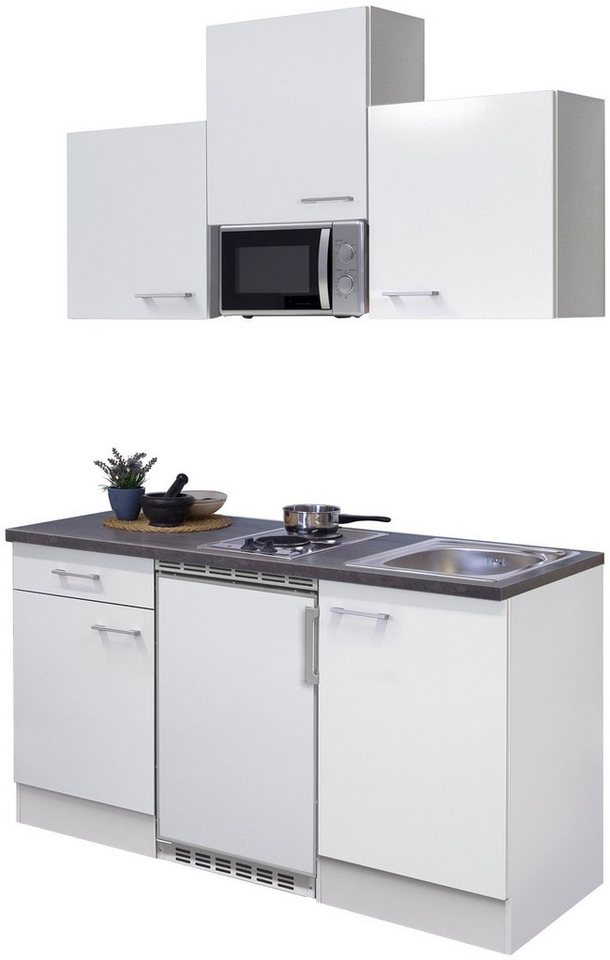 Flex-Well Küchenzeile Lucca, mit E-Geräten, Gesamtbreite 150,5 cm von Flex-Well