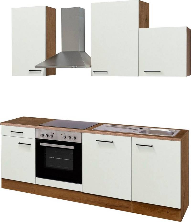 Flex-Well Küchenzeile Vintea, wahlweise mit E-Geräten, Gesamtbreite 220 cm von Flex-Well