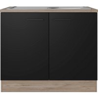 Flex-Well Spülenschrank "Capri", (2 St.), (B x H x T) 100 x 85 x 60 cm, inkl. Edelstahl-Einbauspüle von Flex-Well