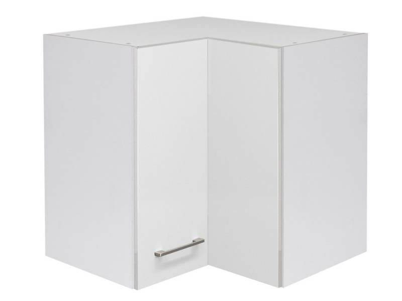 Flex-Well Eckhängeschrank Eckhängeschrank Küche - 60 cm breit - Weiß – Nawa von Flex-Well