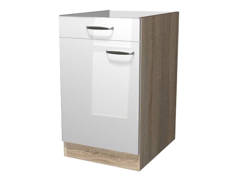 Flex-Well Unterschrank Küchenunterschrank ohne Arbeitsplatte - 50 cm breit - Hochglanz Weiß S Flex-Well Unterschrank Küchenunterschrank ohne Arbeitsplatte - 50 cm breit - Hochglanz Weiß S von Flex-Well