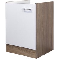 Flex-Well Spülenunterschrank »Samoa«, Sonoma Eichefarben / weiß - weiss von Flex-Well