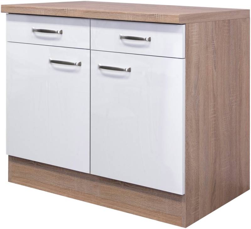 Flex-Well Unterschrank Florenz (B x H x T) 100 x 86 x 60 cm, für viel Stauraum von Flex-Well