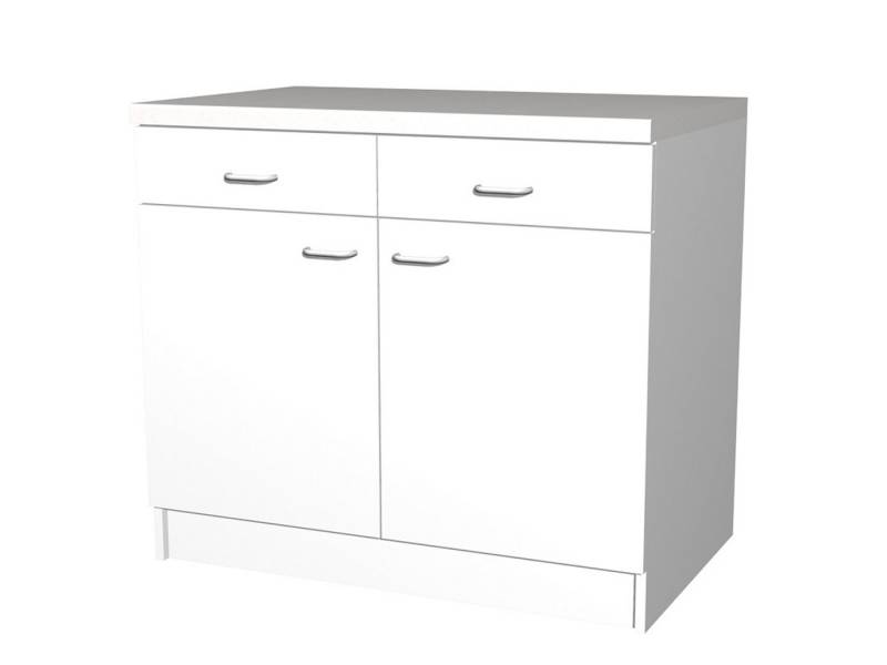 Flex-Well Unterschrank Küchenunterschrank 100 cm breit - Weiß – Rapido Flex-Well Unterschrank Küchenunterschrank 100 cm breit - Weiß – Rapido von Flex-Well