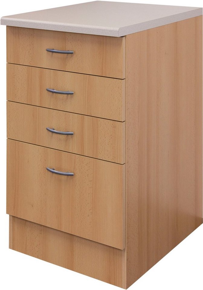 Flex-Well Unterschrank Nano (B x H x T) 50 x 85/86 x 60 cm, mit praktischen Schubkästen von Flex-Well