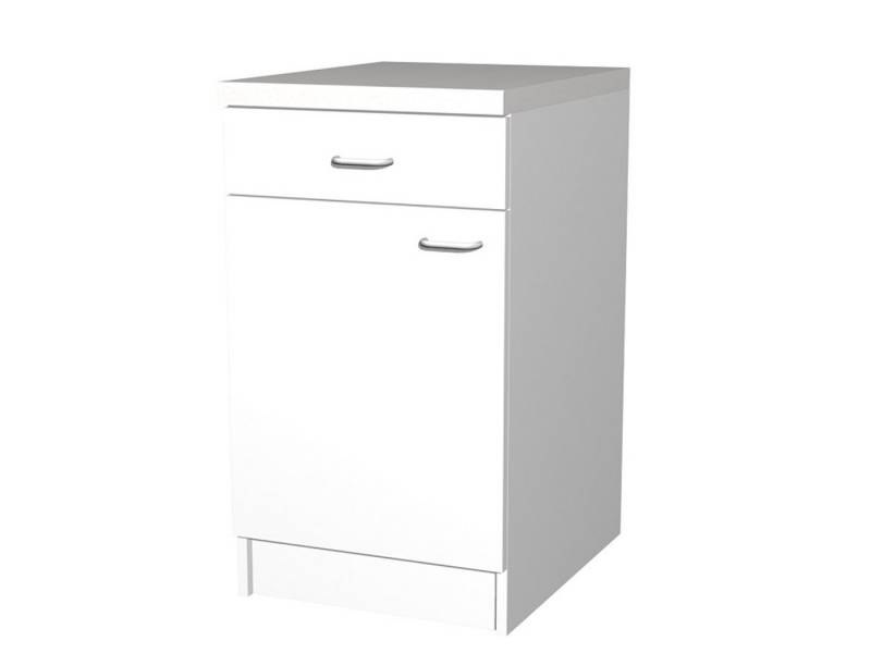 Flex-Well Unterschrank Küchenunterschrank 50 cm breit - Weiß – Modell Rapido von Flex-Well