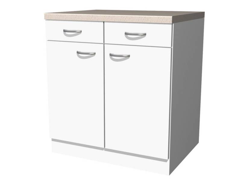 Flex-Well Unterschrank Küchenunterschrank - 80 cm breit - Weiß – Witus Flex-Well Unterschrank Küchenunterschrank - 80 cm breit - Weiß – Witus von Flex-Well