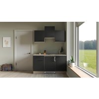 Küchenblock Capri schwarz B/H/T: ca. 151x226x60 cm von Flex-Well