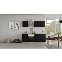 Küchenblock Capri schwarz matt B/H/T: ca. 210x200x60 cm von Flex-Well