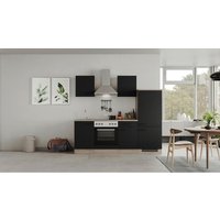 Küchenblock Capri schwarz matt B/H/T: ca. 220x200x60 cm von Flex-Well
