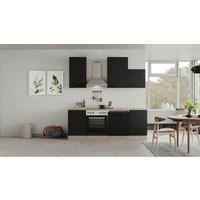 Küchenblock Capri schwarz matt B/H/T: ca. 220x234x60 cm von Flex-Well