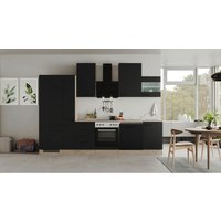 Küchenblock Capri schwarz matt B/H/T: ca. 310x234x60 cm von Flex-Well