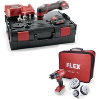 Akku Polierer pxe 80 10.8-EC/2.5 Set freilaufend + Akku-Bohrschrauber dd 2G - Flex von Flex