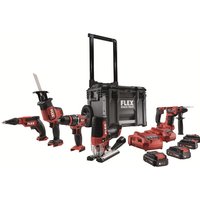 12 v Akku Set Stack Pack pd 2G dw 37 jsp 12 rs 16 fhe 1-16 12-EC, 4 Akkus - Flex von Flex
