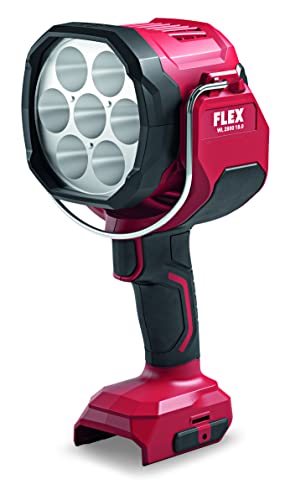Flex Akku Flutlicht Handlampe WL 2800 18.0 (2 Helligkeitsstufen, 2800 Lumen, Reichweite 630 m, Lampenkopf 180° schwenkbar, Arbeitsleuchte ohne Akku) von FLEX