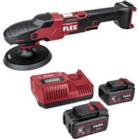 Akku Polierer pe 150 18-EC Set, 2x 5,0 Ah und Ladegerät im Karton - Flex von Flex