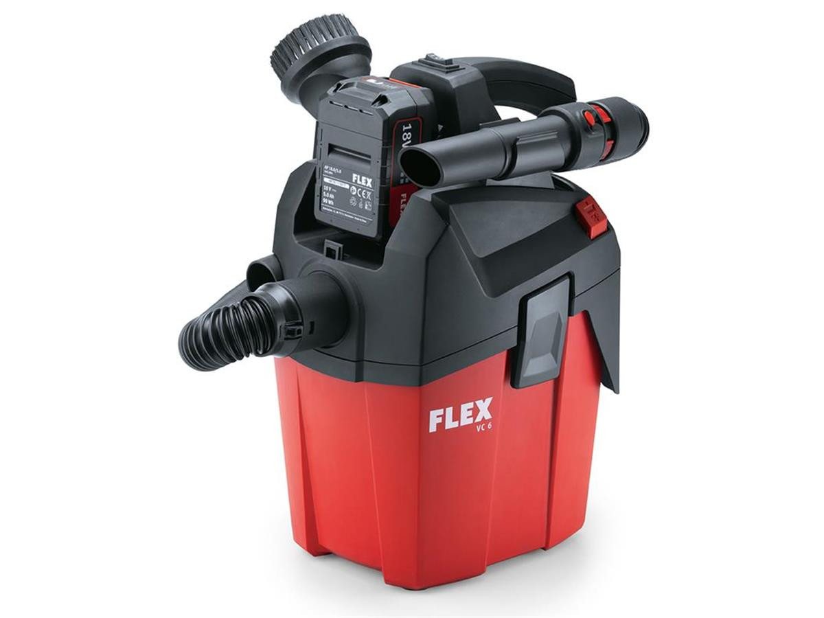 Flex Akku-Rucksackstaubsauger VC 6 L MC 18.0, mit Beutel, Kompakt Sauger mit manueller Filterabreinigung, 6 l, Klasse L Flex Akku-Rucksackstaubsauger VC 6 L MC 18.0, mit Beutel, Kompakt Sauger mit manueller Filterabreinigung, 6 l, Klasse L von Flex