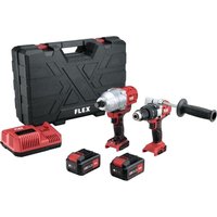 Flex Tools - Flex Maschinen-Set: pd 2G 18.0-EC FS55 + iw 3/4" 18.0-EC, 2x 5,0 Ah und Lader von FLEX TOOLS