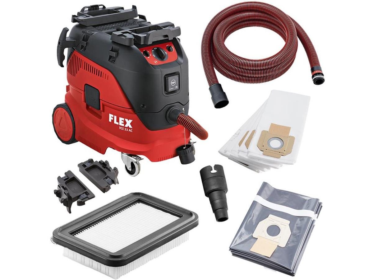 Flex Industriesauger VCE 33 L AC, 1200 W, mit Beutel, und automatischer Filterabreinigung Flex Industriesauger VCE 33 L AC, 1200 W, mit Beutel, und automatischer Filterabreinigung von Flex
