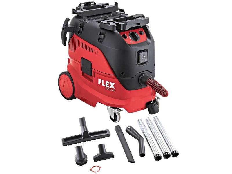 Flex Industriesauger VCE 33 M AC Set, 2400 W, mit Beutel, Automatische Filterabreinigung Antistatik-Ausstattung Nasssaugfunktion von Flex