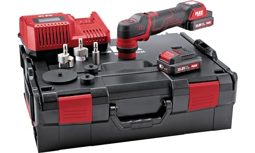 Flex Akku Polierer 10,8 V (Poliermaschine) PXE 80 10,8-EC/2,5 Set - 418102, Schwarz / Rot Flex Akku Polierer 10,8 V (Poliermaschine) PXE 80 10,8-EC/2,5 Set - 418102, Schwarz / Rot von FLEX