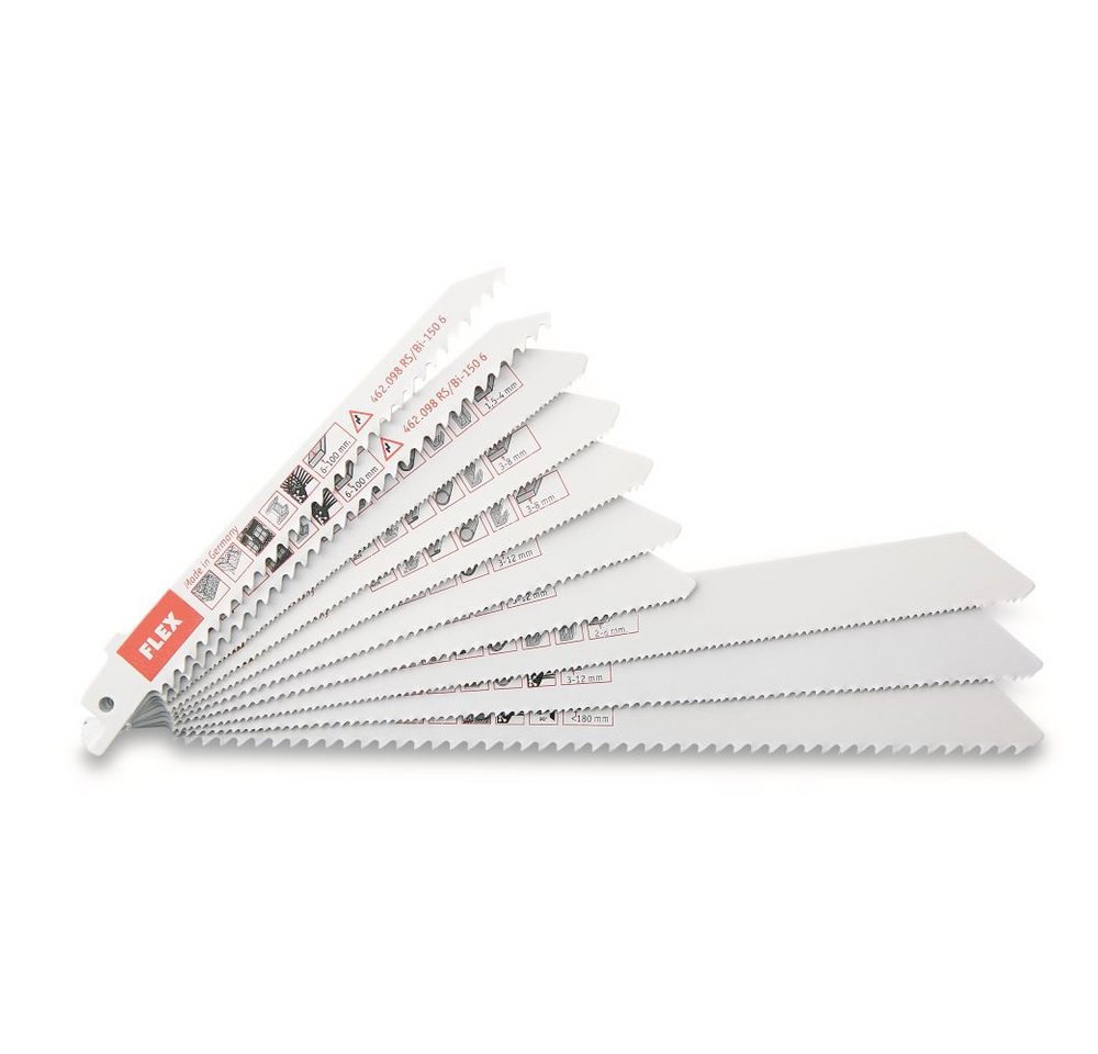 Flex Säbelsägeblatt Säbelsägeblatt RS/Bi Set, 10er Pack von Flex